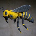 American Bumble Bee Made From Legos