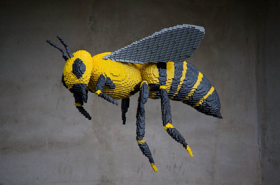 American Bumble Bee Made From Legos