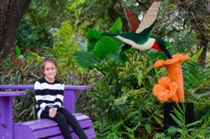 Lego Humming Bird at the San Antonio Botanical Garden